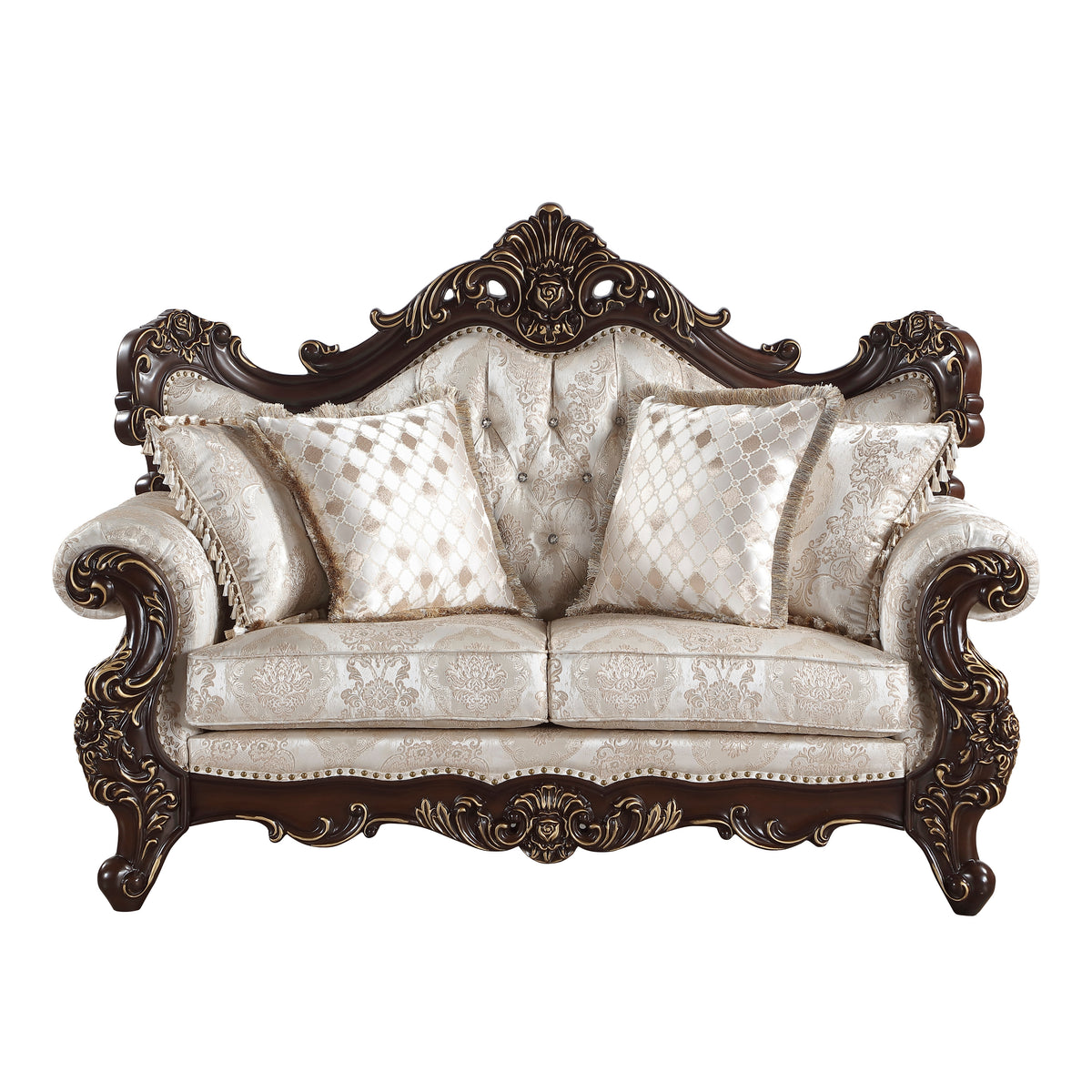 Sovereign Cherry Brown Chair from Homelegance - Luna Furniture