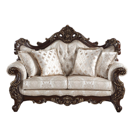 Sovereign Cherry Brown Chair from Homelegance - Luna Furniture
