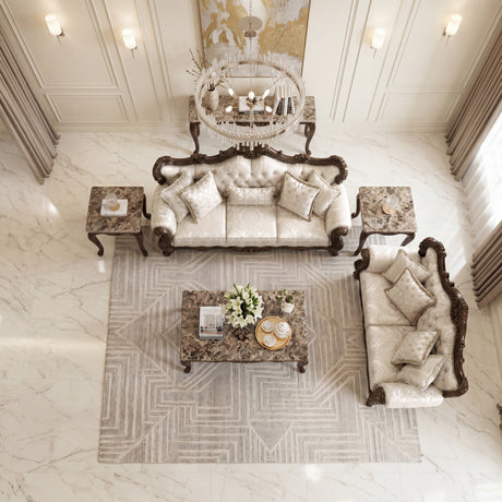 Sovereign Cherry Brown Loveseat from Homelegance - Luna Furniture