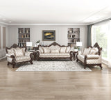 Sovereign Cherry Brown 2-Piece Living Room Set from Homelegance - Luna Furniture