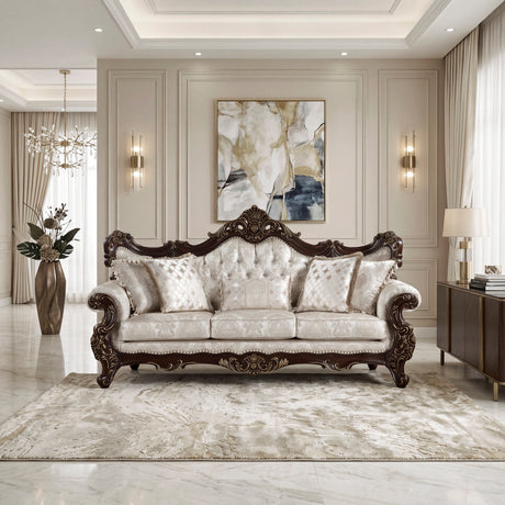 Sovereign Cherry Brown Sofa from Homelegance - Luna Furniture