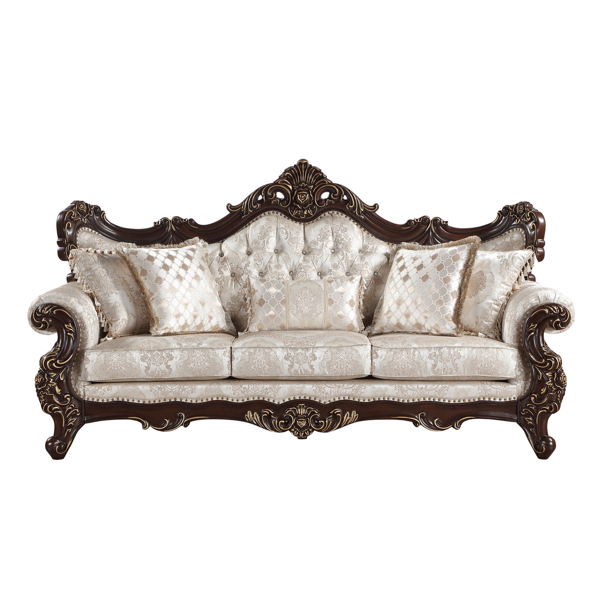 Sovereign Cherry Brown Chair from Homelegance - Luna Furniture