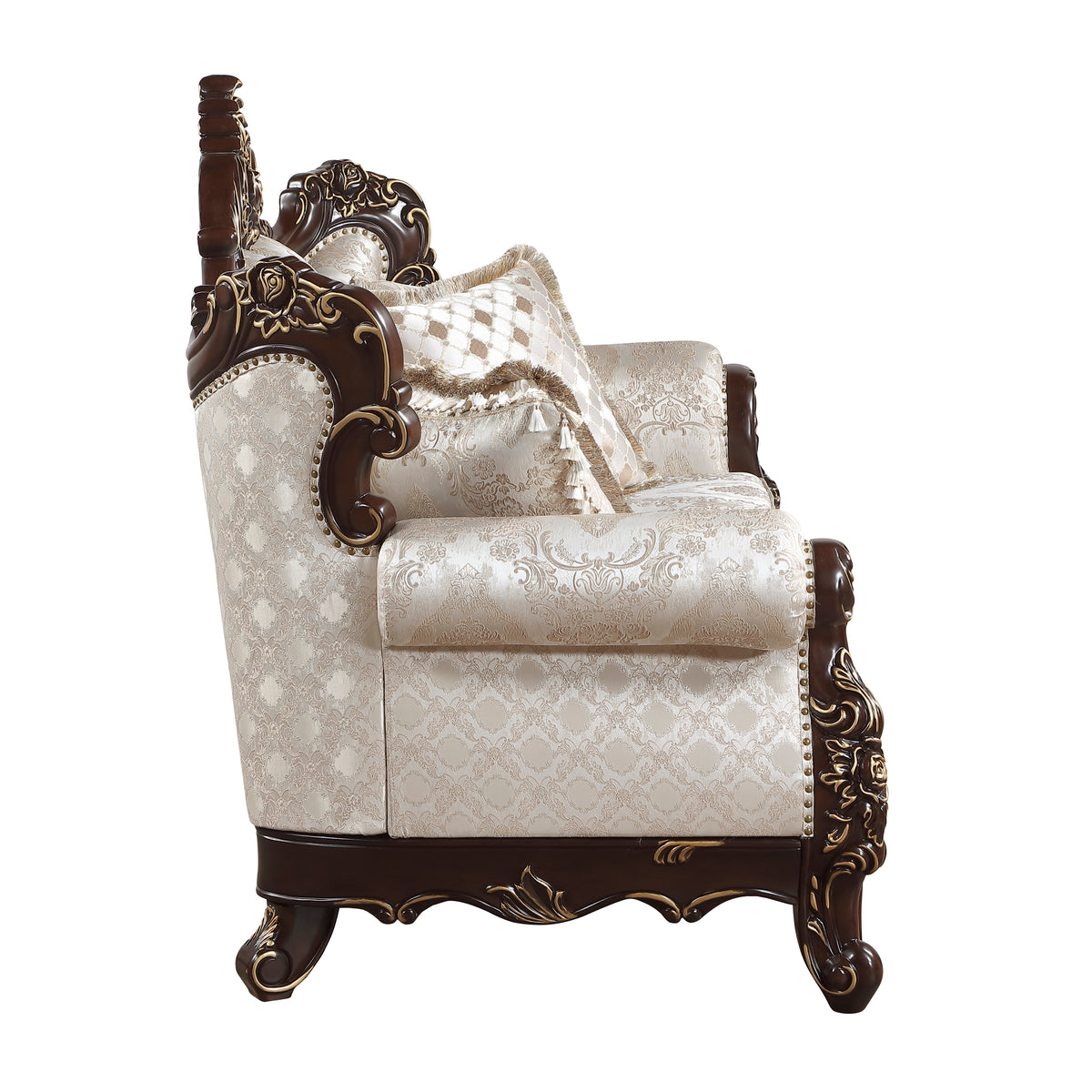 Sovereign Cherry Brown Chair from Homelegance - Luna Furniture
