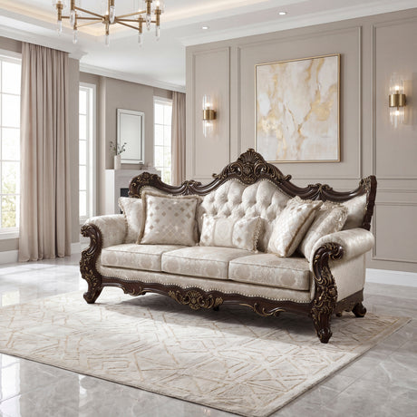 Sovereign Cherry Brown Sofa from Homelegance - Luna Furniture