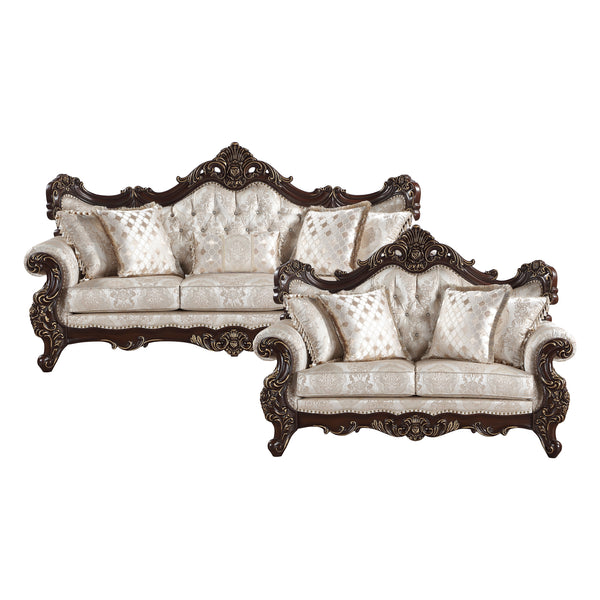 Sovereign Cherry Brown 2-Piece Living Room Set