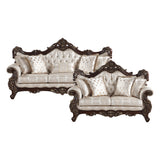 Sovereign Cherry Brown Chair from Homelegance - Luna Furniture