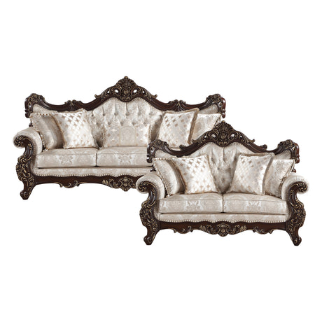 Sovereign Cherry Brown Chair from Homelegance - Luna Furniture