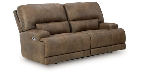 Beckley Place Earth Power Reclining Sofa from Ashley - Luna Furniture