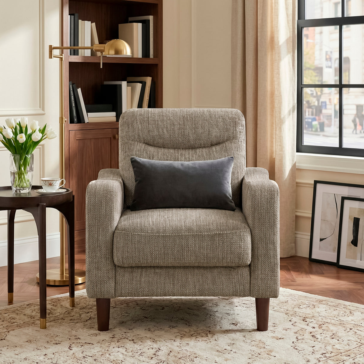 9180BRW-1 Chair from Homelegance - Luna Furniture