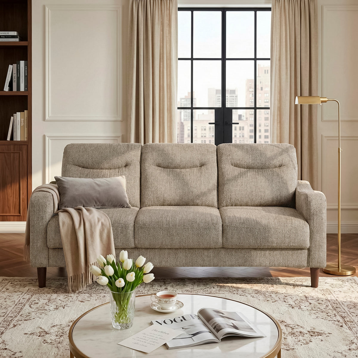 Linden Gray Chair from Homelegance - Luna Furniture