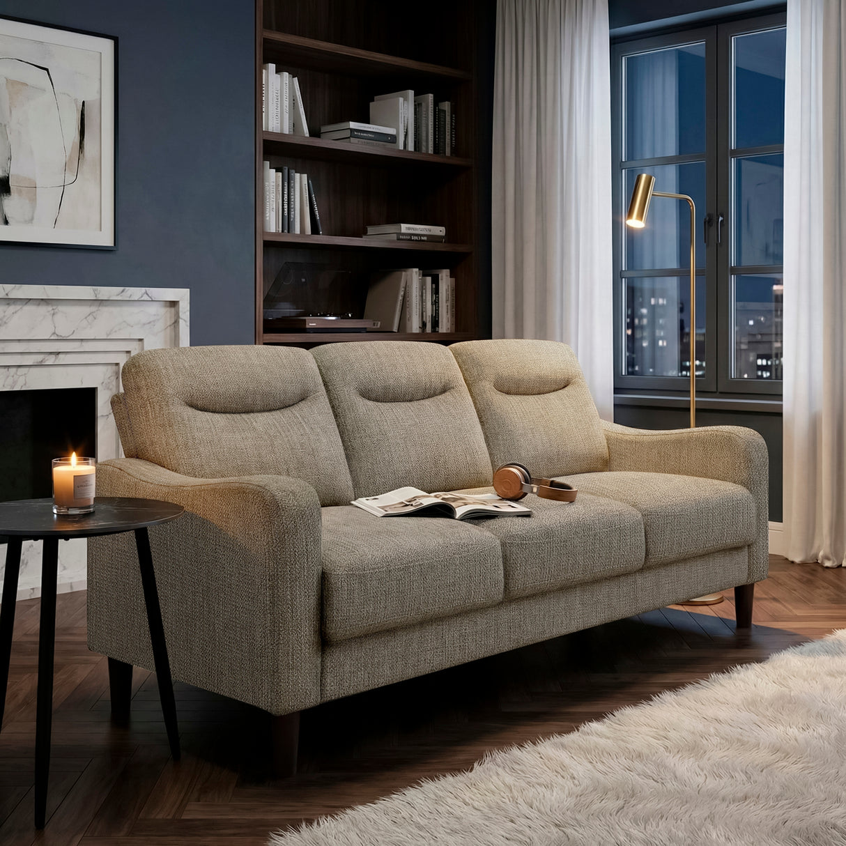 9180BRW-2 Love Seat from Homelegance - Luna Furniture