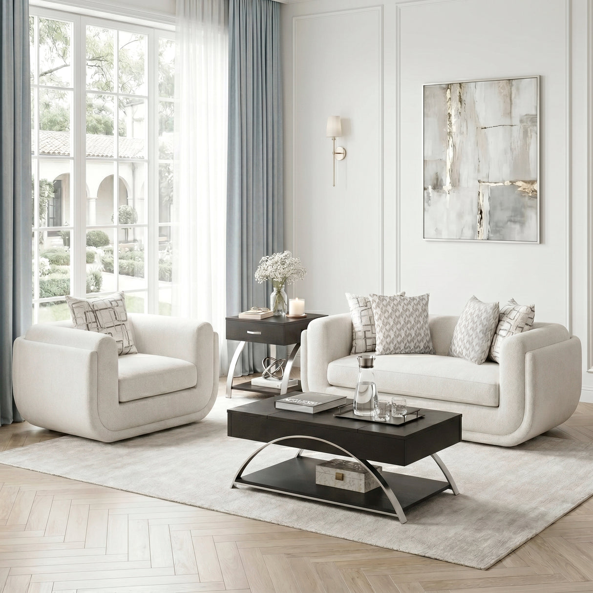 9188NBE-2 Love Seat from Homelegance - Luna Furniture