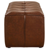 Farrell Brown Leatherette Upholstered Bench from Coaster - Luna Furniture