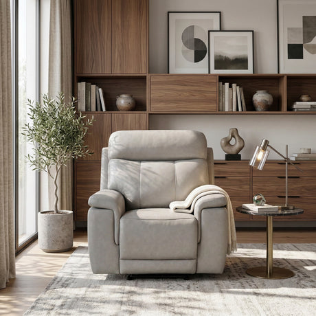 9199TPE-1PWH Power Glider Reclining Chair with Power Headrest from Homelegance - Luna Furniture