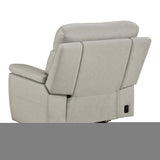 Celestia Light Gray Power Glider Reclining Chair with Power Headrest