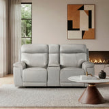 9199TPE-2PWH Power Double Reclining Love Seat with Power Headrest and Center Console from Homelegance - Luna Furniture