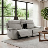 9199TPE-2PWH Power Double Reclining Love Seat with Power Headrest and Center Console from Homelegance - Luna Furniture