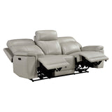 Celestia Taupe 6-Piece Power Reclining Sectional from Homelegance - Luna Furniture