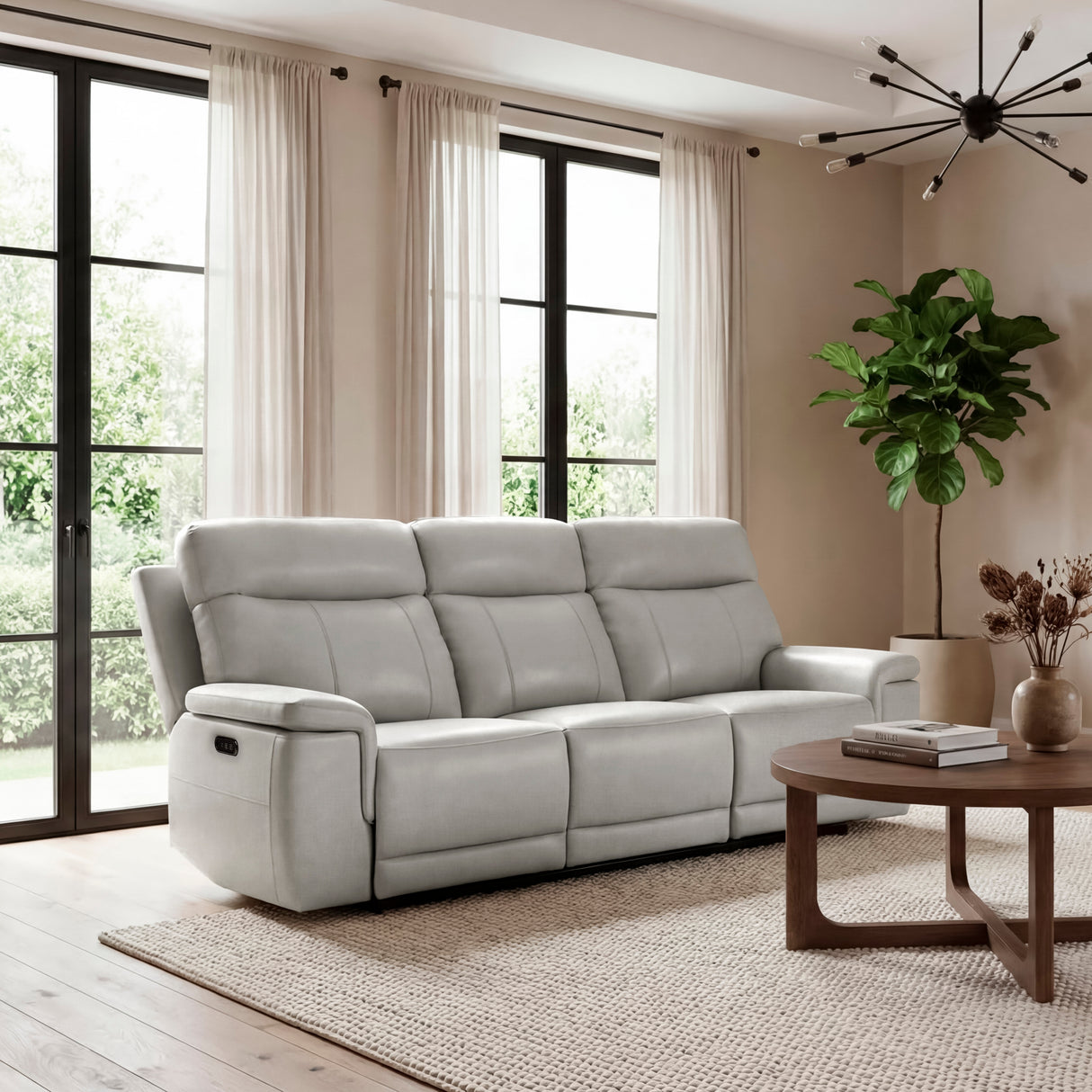 9199TPE-3PWH Power Double Reclining Sofa with Power Headrest from Homelegance - Luna Furniture