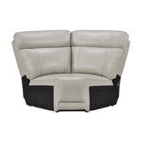 Celestia Taupe 6-Piece Power Reclining Sectional from Homelegance - Luna Furniture