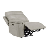 9199TPE-2PWH Power Double Reclining Love Seat with Power Headrest and Center Console from Homelegance - Luna Furniture