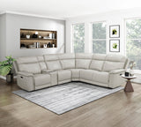 Celestia Taupe 6-Piece Power Reclining Sectional from Homelegance - Luna Furniture