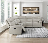 Celestia Taupe 6-Piece Power Reclining Sectional from Homelegance - Luna Furniture