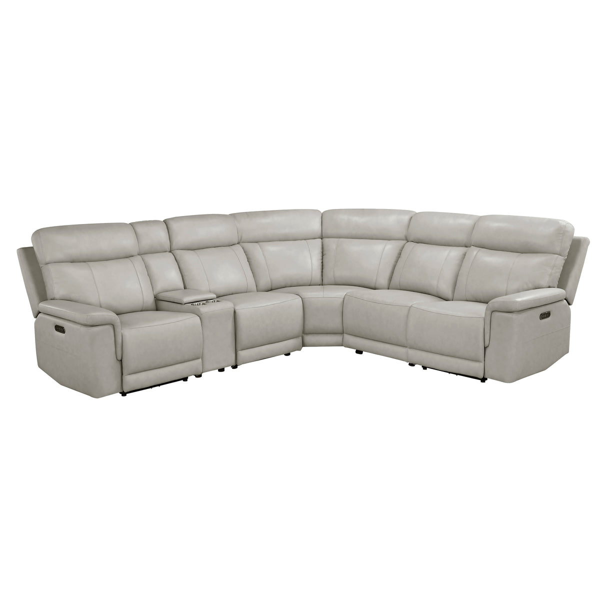 Celestia Taupe 6-Piece Power Reclining Sectional from Homelegance - Luna Furniture