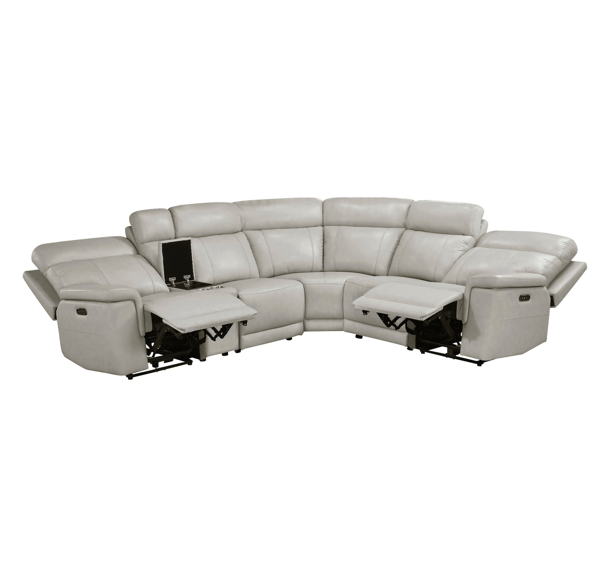 Celestia Taupe 6-Piece Power Reclining Sectional from Homelegance - Luna Furniture
