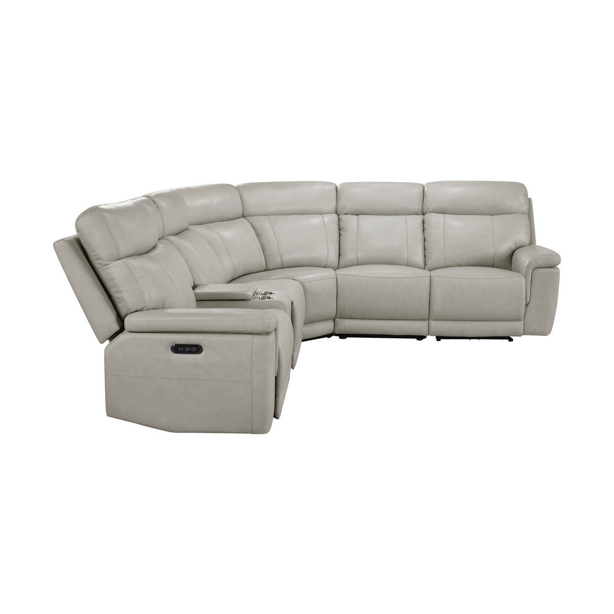 Celestia Taupe 6-Piece Power Reclining Sectional from Homelegance - Luna Furniture
