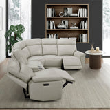 Celestia Taupe 6-Piece Power Reclining Sectional from Homelegance - Luna Furniture