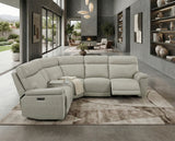 Celestia Taupe 6-Piece Power Reclining Sectional from Homelegance - Luna Furniture