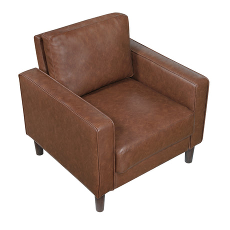 Malcolm Chocolate Loveseat from Homelegance - Luna Furniture