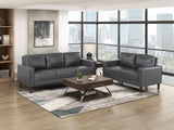 Malcolm Dark Gray Loveseat from Homelegance - Luna Furniture