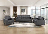 Malcolm Dark Gray Loveseat from Homelegance - Luna Furniture