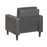 Malcolm Dark Gray Chair from Homelegance - Luna Furniture