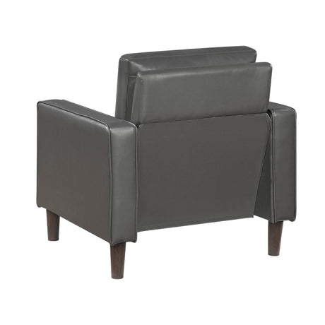 Malcolm Dark Gray Chair from Homelegance - Luna Furniture