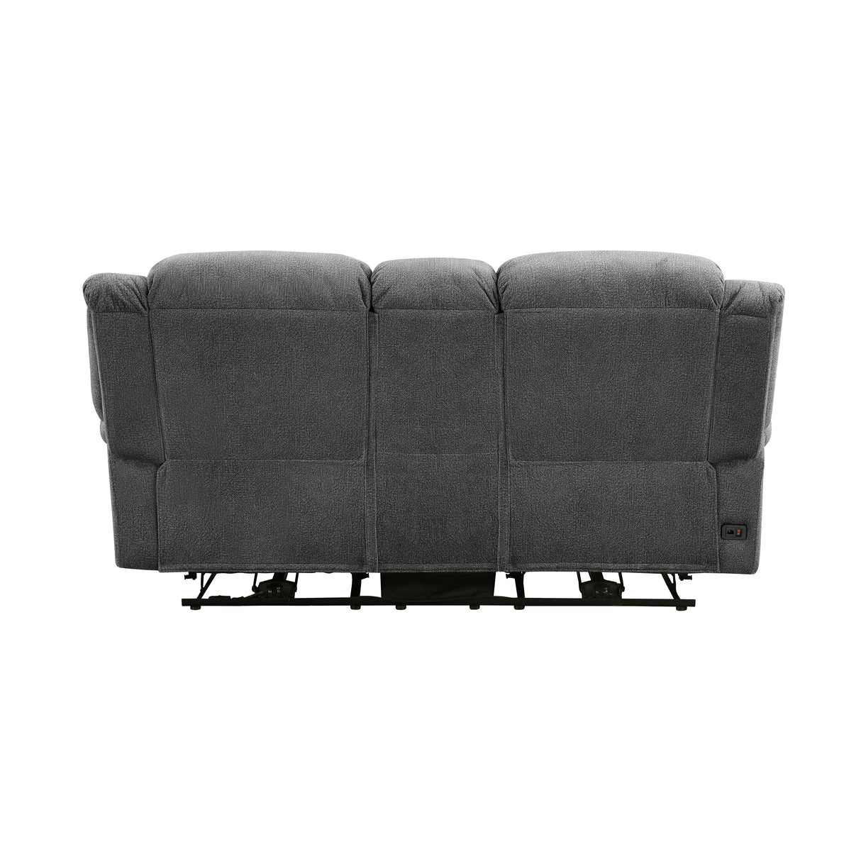 Brennen Charcoal Power Double Reclining Sofa from Homelegance - Luna Furniture