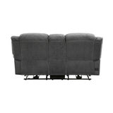 Brennen Charcoal Power Double Reclining Sofa from Homelegance - Luna Furniture