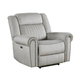 Brennen Mist Reclining Chair from Homelegance - Luna Furniture