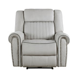 Brennen Mist Reclining Chair from Homelegance - Luna Furniture