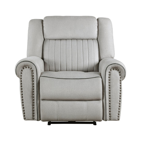 Brennen Mist Reclining Chair from Homelegance - Luna Furniture