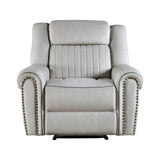 Brennen Charcoal Power Double Reclining Sofa from Homelegance - Luna Furniture