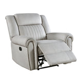 Brennen Mist Reclining Chair from Homelegance - Luna Furniture