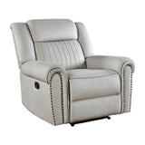 Brennen Charcoal Power Double Reclining Sofa from Homelegance - Luna Furniture