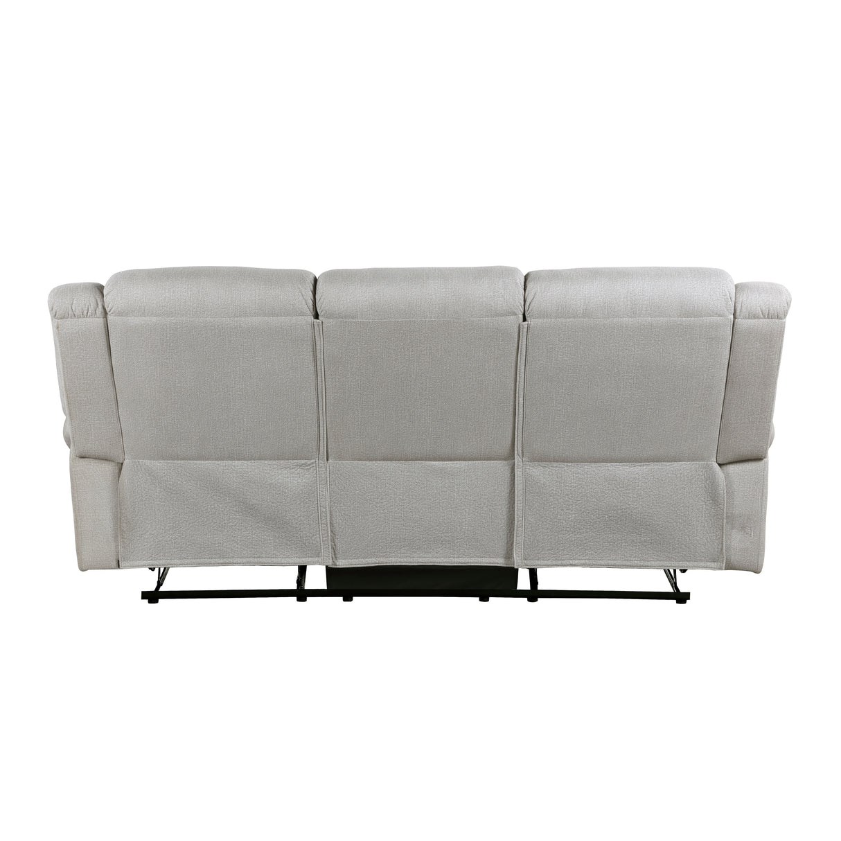 Brennen Mist Double Reclining Loveseat with Center Console from Homelegance - Luna Furniture