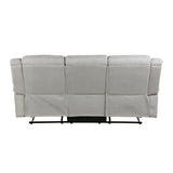 Brennen Mist Double Reclining Loveseat with Center Console from Homelegance - Luna Furniture
