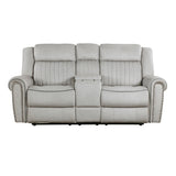 9204MT*2PW 2pc Set: Sofa, Love (Power) from Homelegance - Luna Furniture