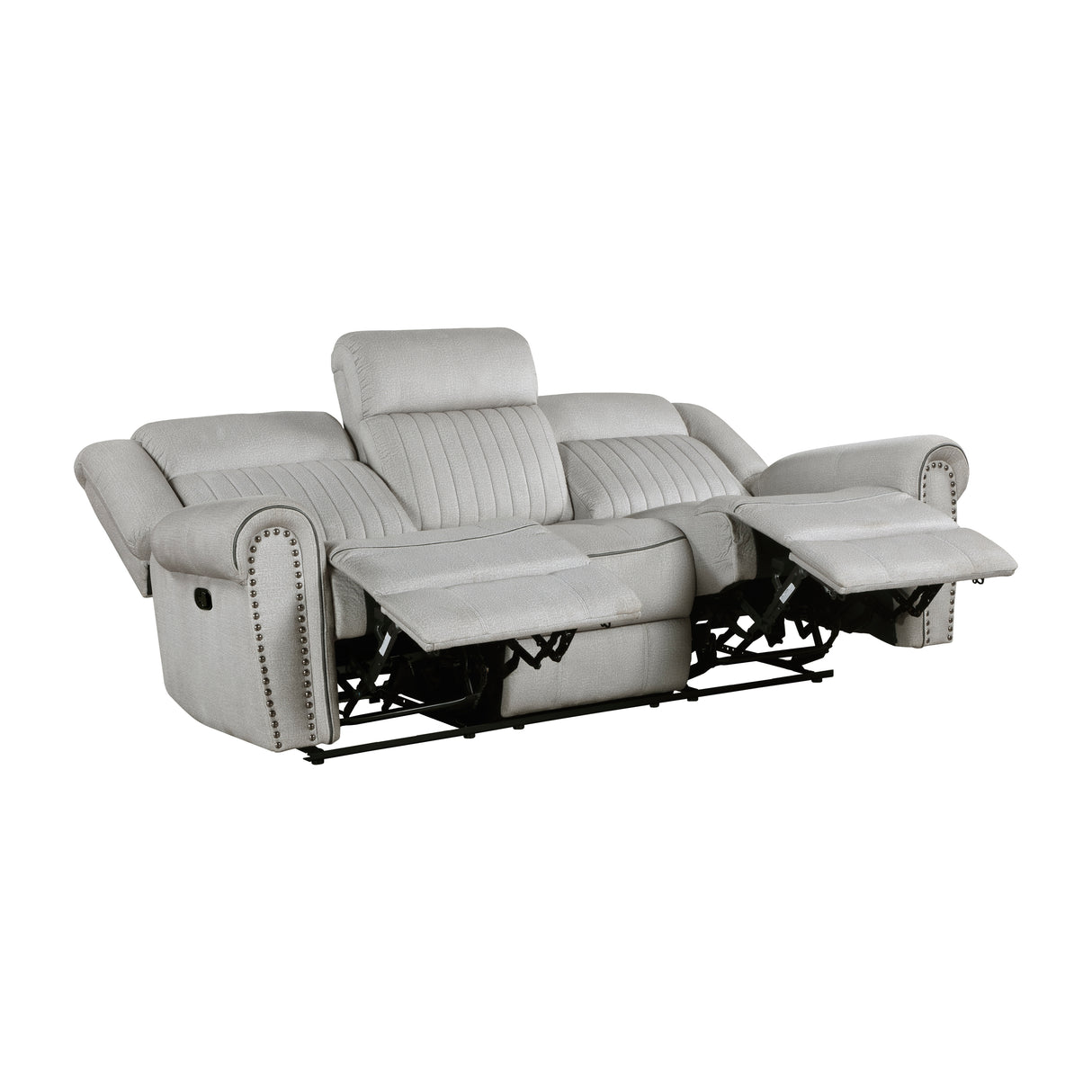 Brennen Mist Double Reclining Sofa from Homelegance - Luna Furniture