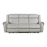 Brennen Mist Power Double Reclining Sofa from Homelegance - Luna Furniture